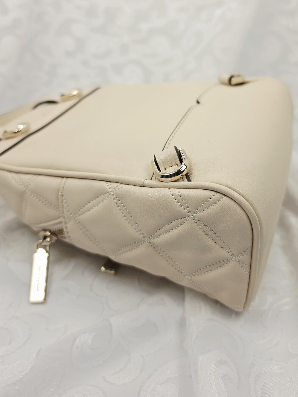 kate spade New York Quilted Cream Mini Backpack - Picture 4 of 10